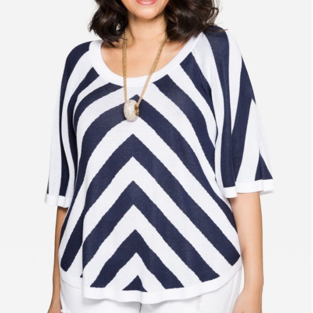 Swoop flare sweater